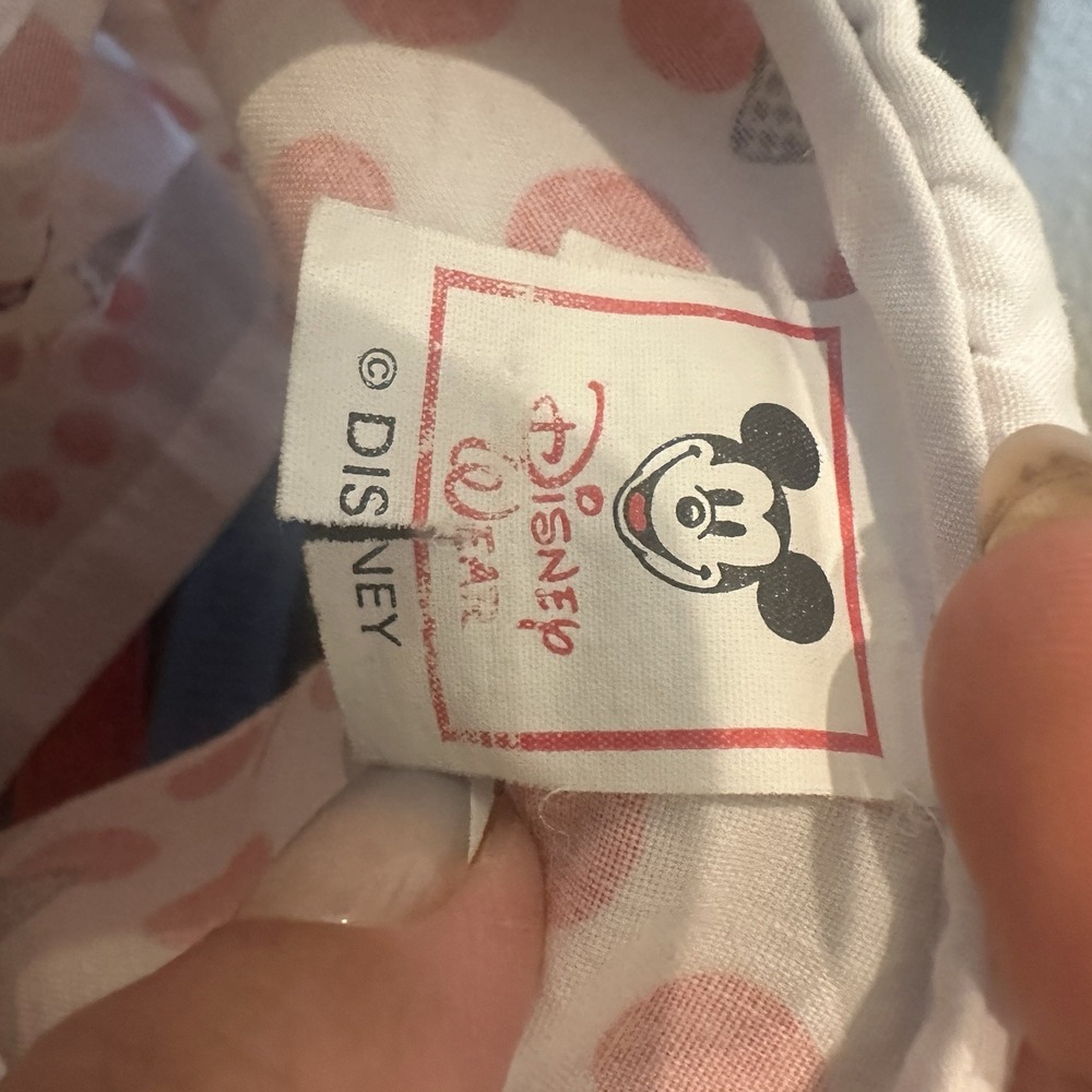 Vintage Baby Girls Toddler 18 mo Disney Wear Minnie Mouse top Peter pan collar - Picture 7 of 8
